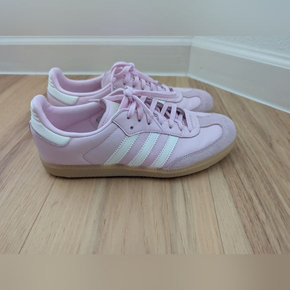 Adidas Sambas Pink Sneakers Size US 6 - Picture 2 of 9